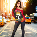 Adelaide Women Off Shoulder Sweater The Reds - Vibe Hoodie