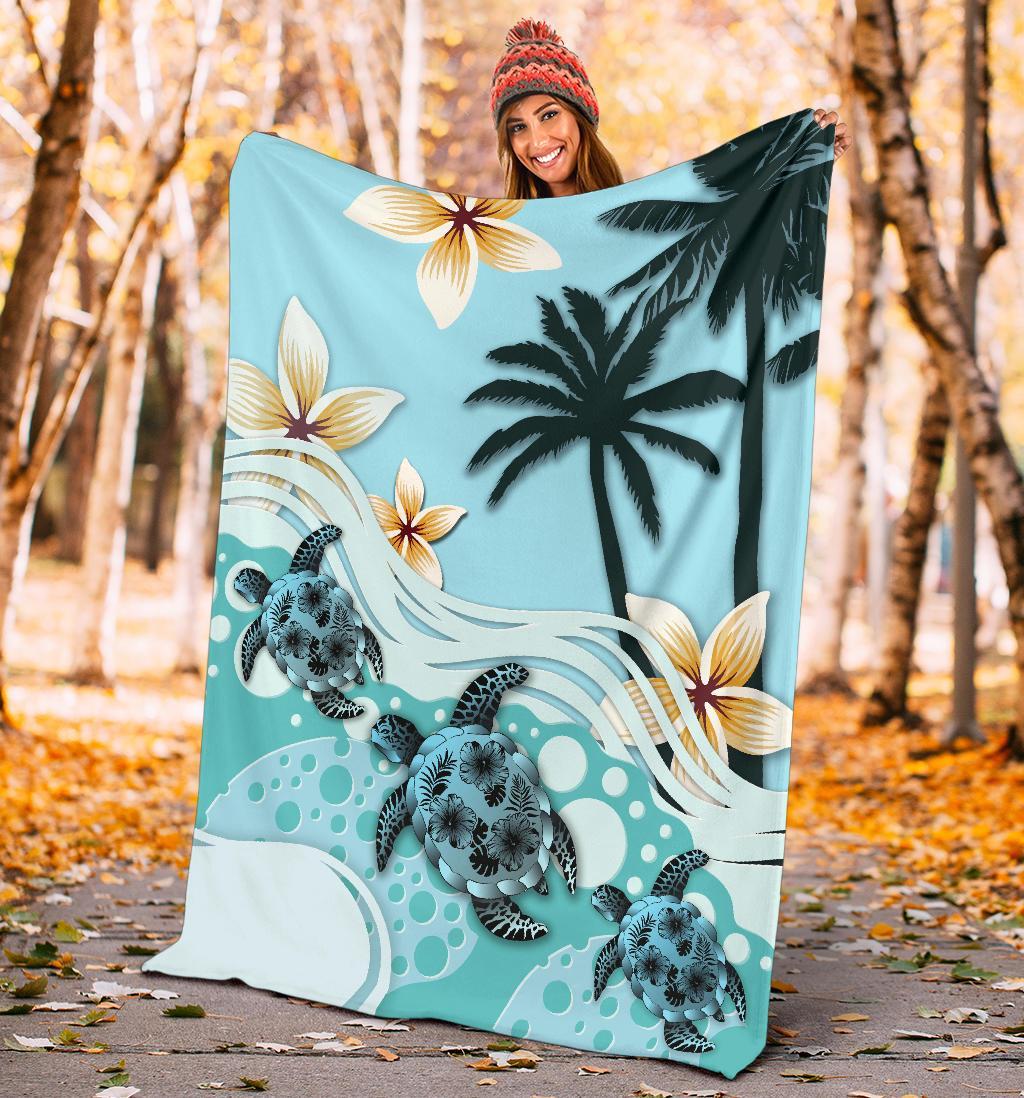 new-zealand-premium-blanket-blue-turtle-hibiscus