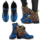 custom-text-the-land-owns-us-leather-boots
