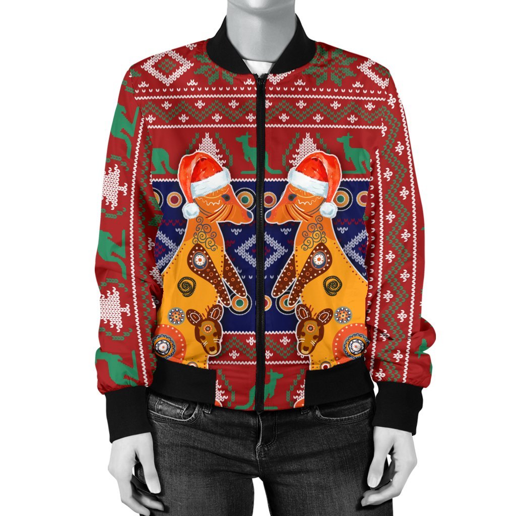 christmas-womens-bomber-jacket-mother-kangaroo-in-christmas