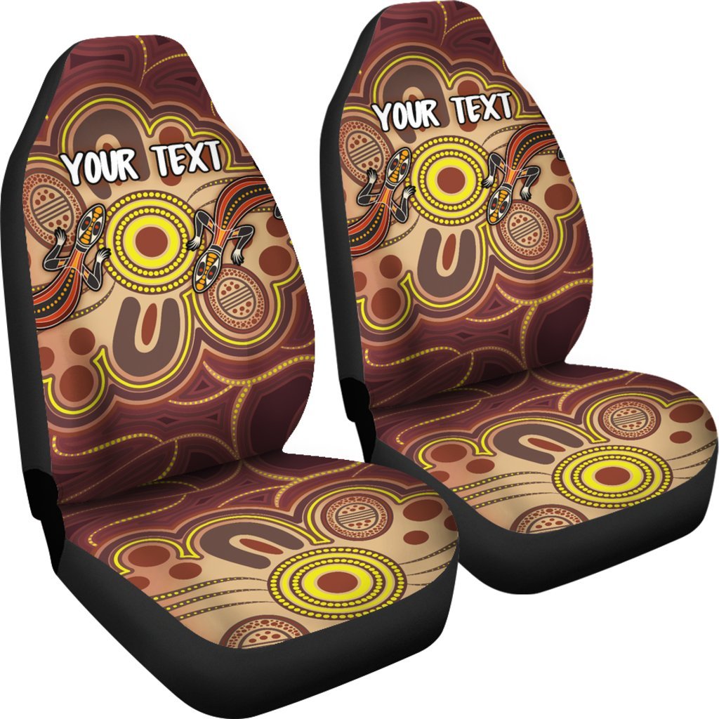 custom-aboriginal-car-seat-covers-indigenous-lizard-dot-painting-art