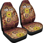 custom-aboriginal-car-seat-covers-indigenous-lizard-dot-painting-art