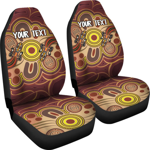 custom-aboriginal-car-seat-covers-indigenous-lizard-dot-painting-art