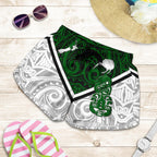 New Zealand Maori Rugby Women Shorts Pride Version - White - Vibe Hoodie