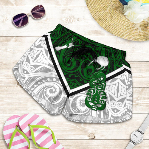 New Zealand Maori Rugby Women Shorts Pride Version - White - Vibe Hoodie