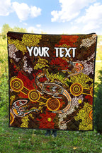 custom-aboriginal-premium-quilt-kangaroo-and-lizard-dot-painting-art