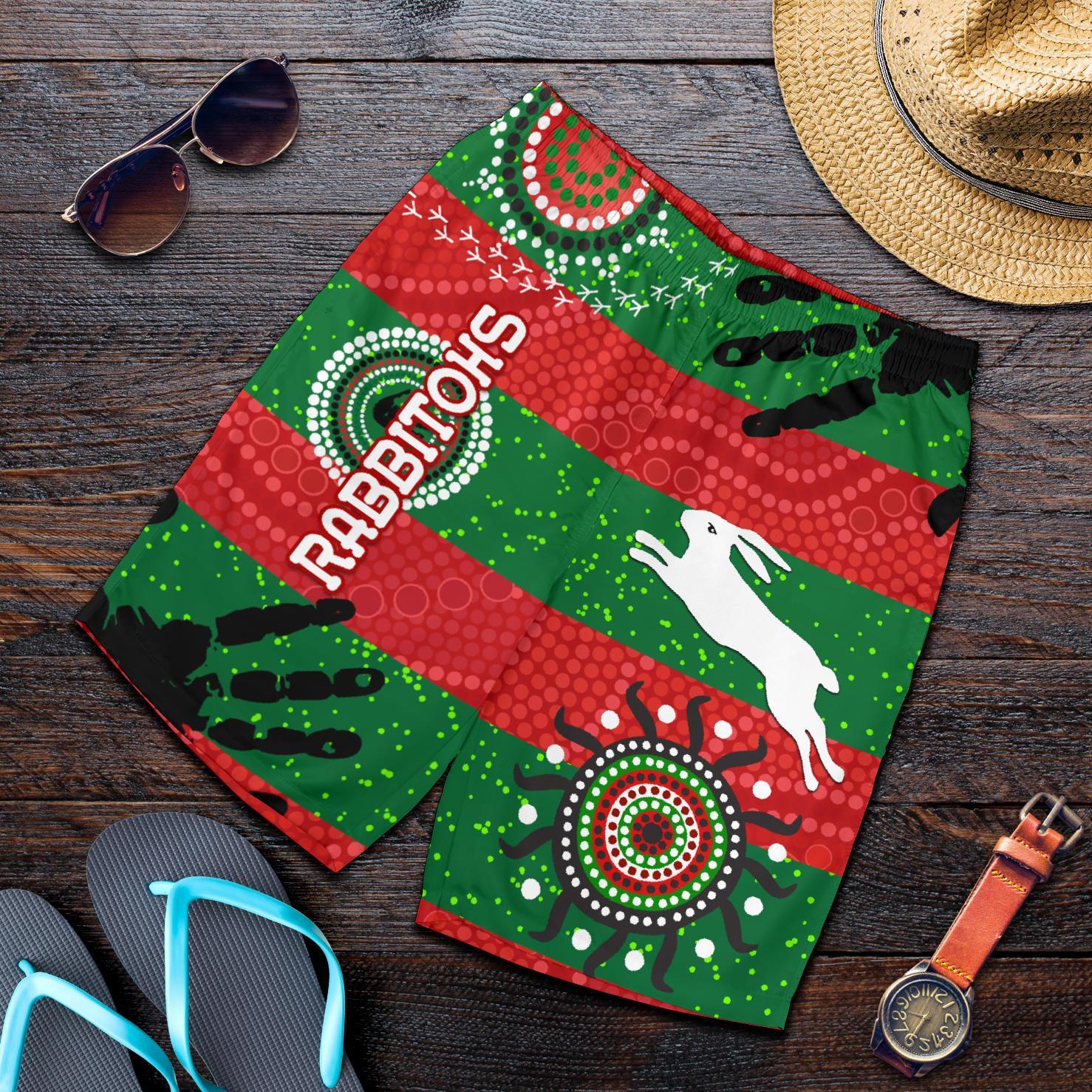 combo-polo-shirt-and-men-short-south-sydney-rabbitohs-indigenous-country-style-no-1