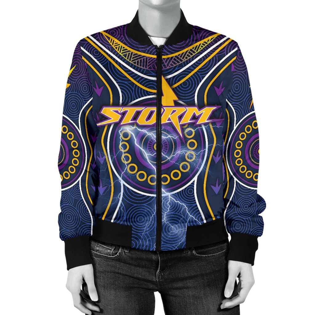 melbourne-bomber-jacket-for-women-lightning-storm-indigenous