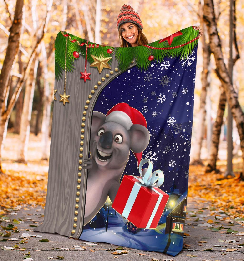 christmas-premium-blanket-fun-koala-christmas