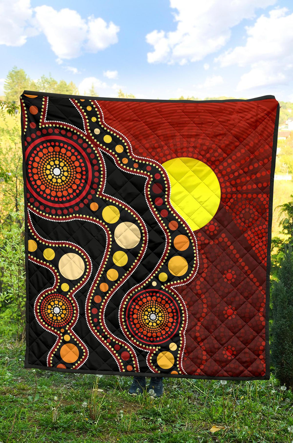 aboriginal-premium-quilt-australia-aboriginal-lives-matter-flag-circle-dot-painting-art-quilt