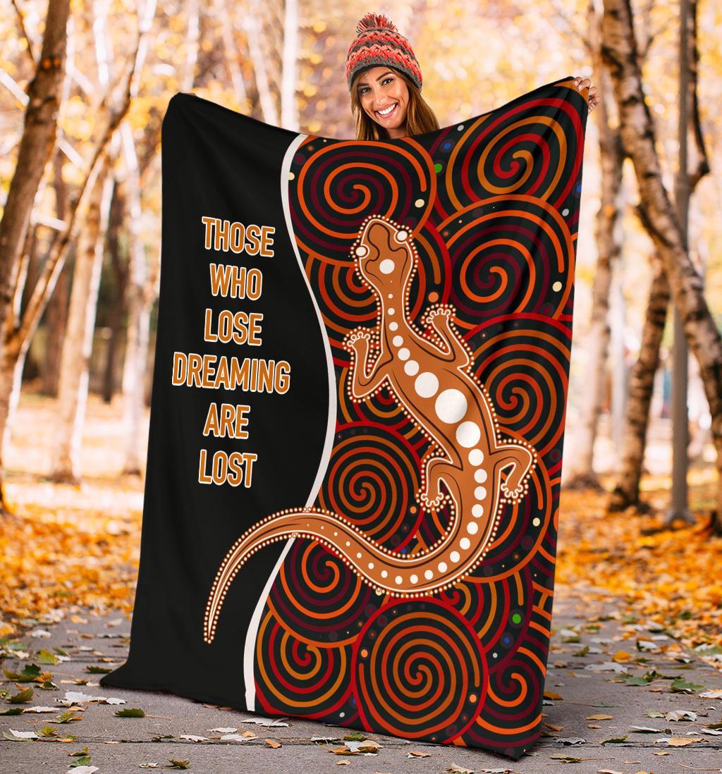 aboriginal-premium-blanket-indigenous-lizard-dreaming