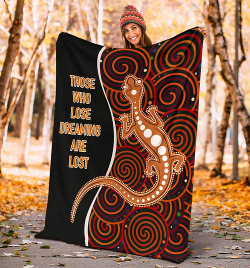 aboriginal-premium-blanket-indigenous-lizard-dreaming