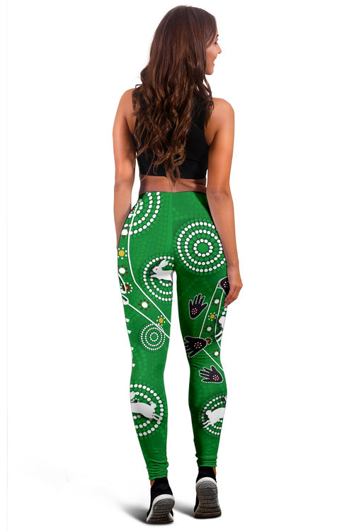 rabbitohs-forever-women-leggings-indigenous-green