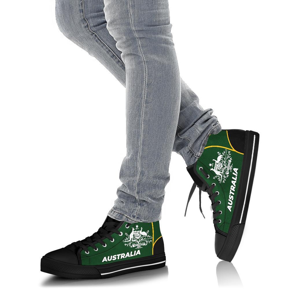 high-top-shoes-australian-coat-of-arms-green-shoes