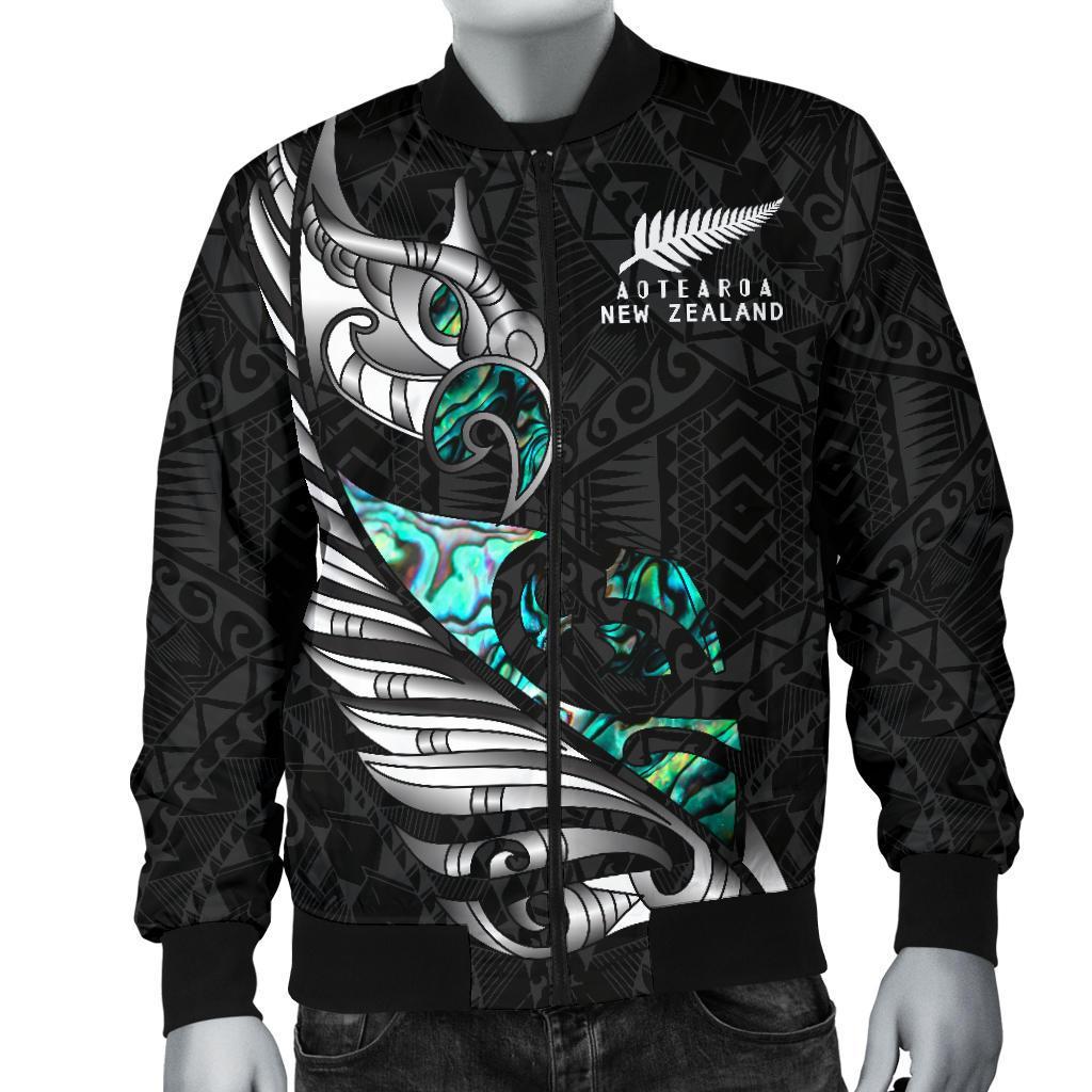 new-zealand-bomber-jacket-for-men-manaia-paua-fern-wing-white