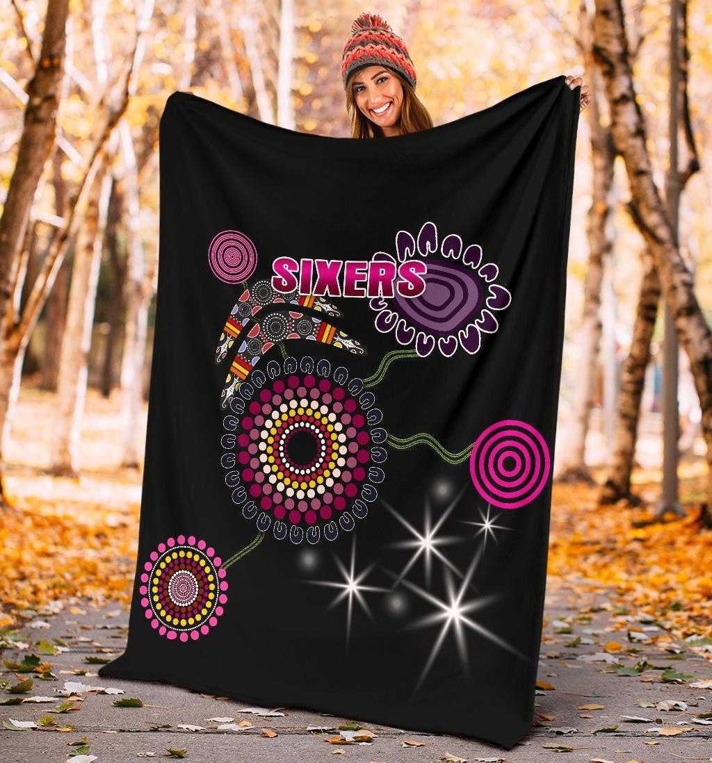 sydney-premium-blanket-sixers-indigenous-black