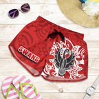Sydney Women Shorts Simple Indigenous Swans - Vibe Hoodie