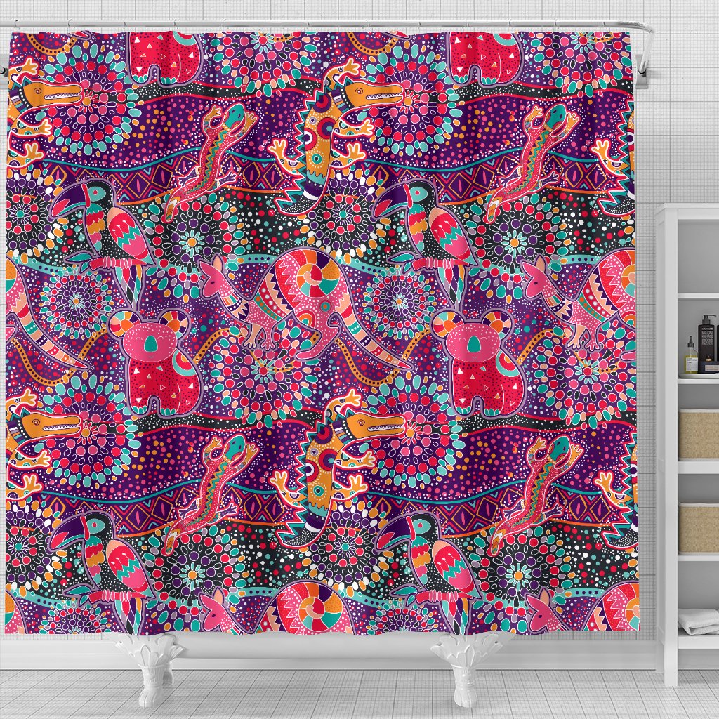 shower-curtain-aboriginal-patterns-curtain-australian-animals