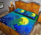 customaboriginal-quilt-bed-set-indigenous-frog-blue