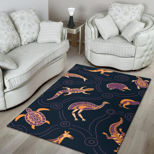 area-rug-indigenous-animals-patterns
