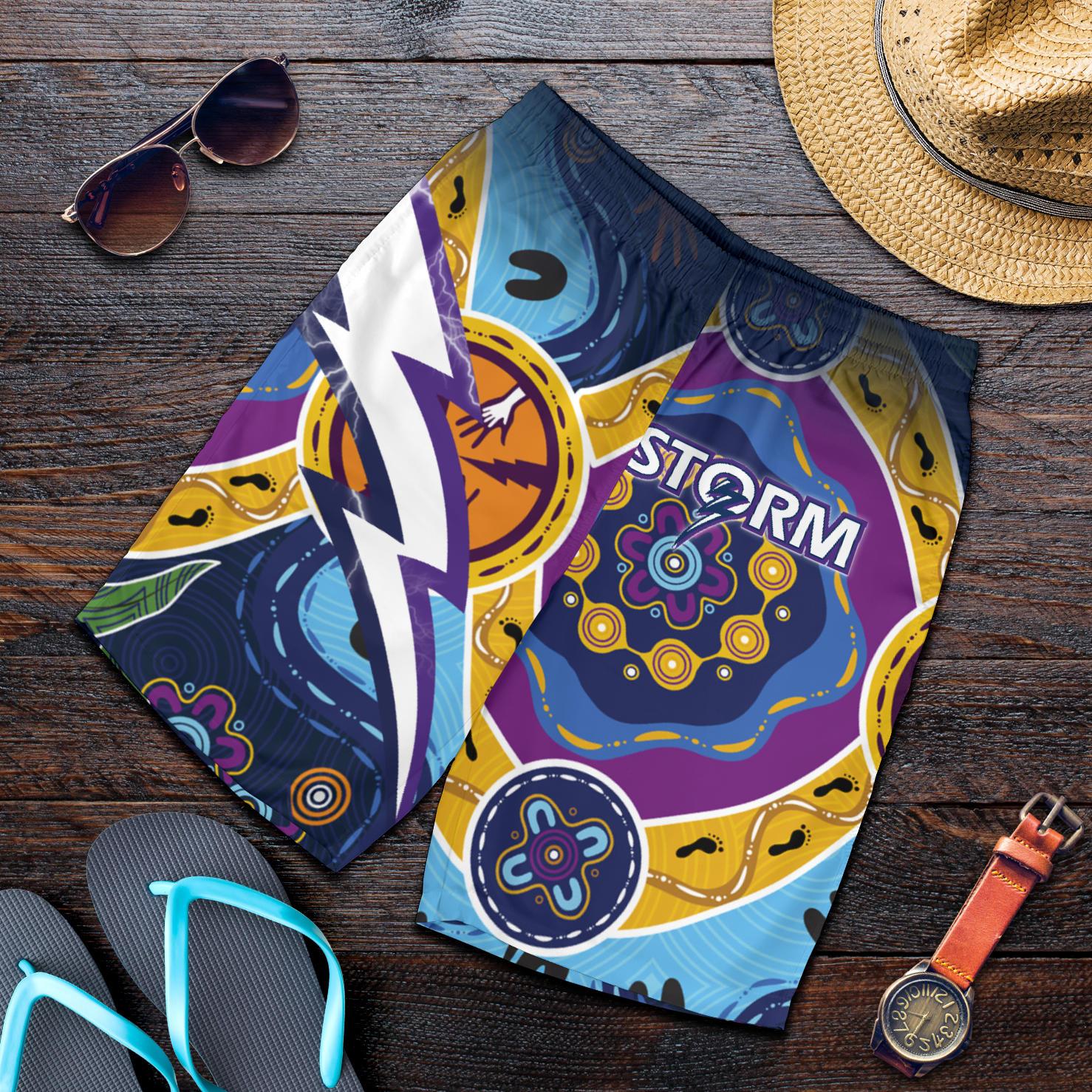 storm-indigenous-mens-shorts-melbourne