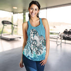 Maori Manaia The Blue Sea Women Racerback Tank - Vibe Hoodie