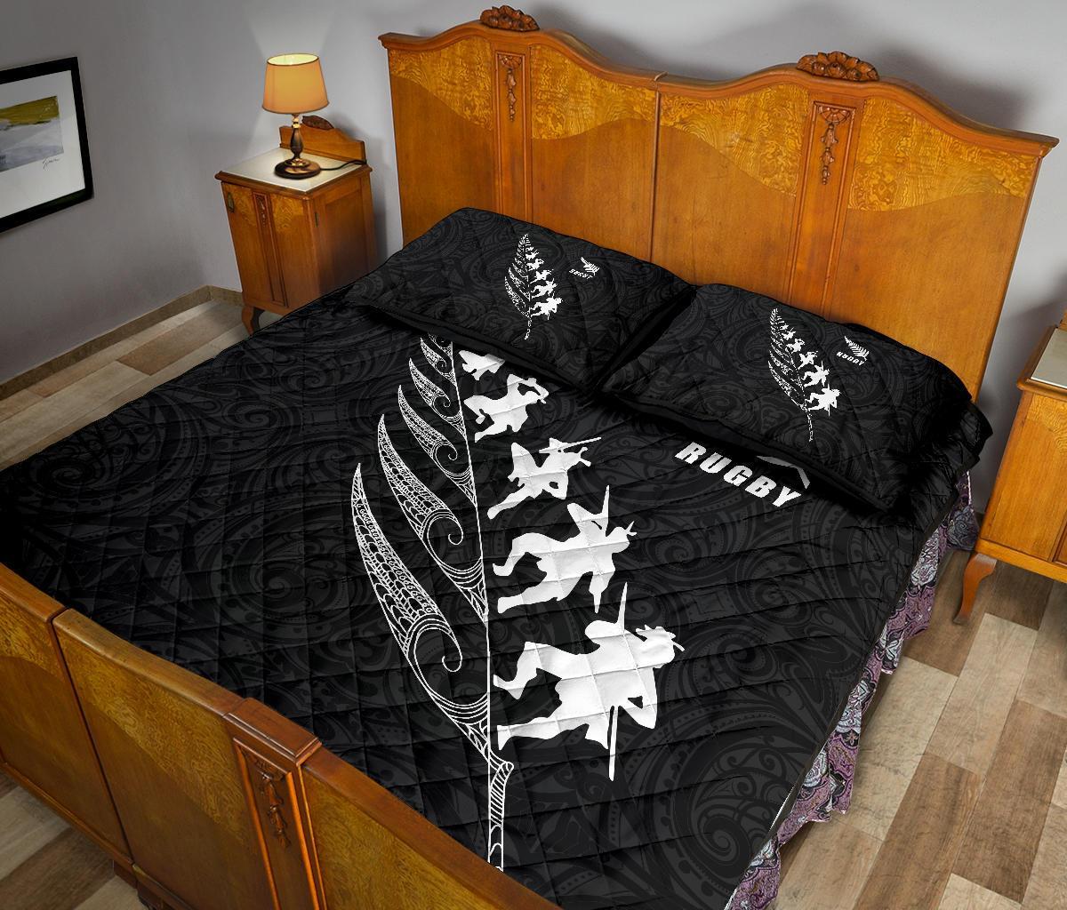 quilt-bed-set-nz-rugby-haka-black