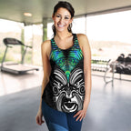 New Zealand Maori Moko Women'S Racerback Tank Paua Shell - Vibe Hoodie