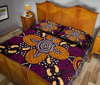 aboriginal-quilt-bed-set-flowers-dot-panting-art