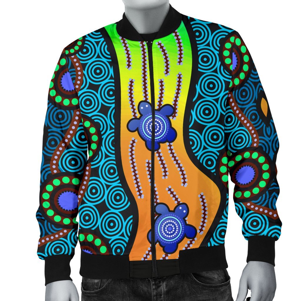 mens-bomber-jacket-aboriginal-turtle