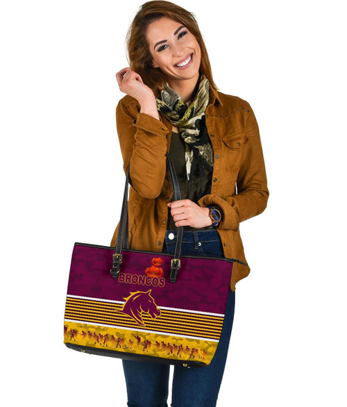 brisbane-broncos-large-leather-tote-anzac-day-simple-style-maroon
