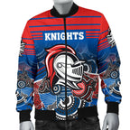 custom-personalised-knights-mens-bomber-jacket-newcastle-aboriginal-horizontal-style