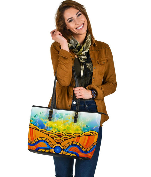 aboriginal-leather-tote-bag-australia-kangaroo-sky