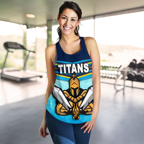 Gold Coast Women Racerback Tank Titans Gladiator - Vibe Hoodie