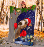 christmas-premium-blanket-funny-kangaroo-christmas