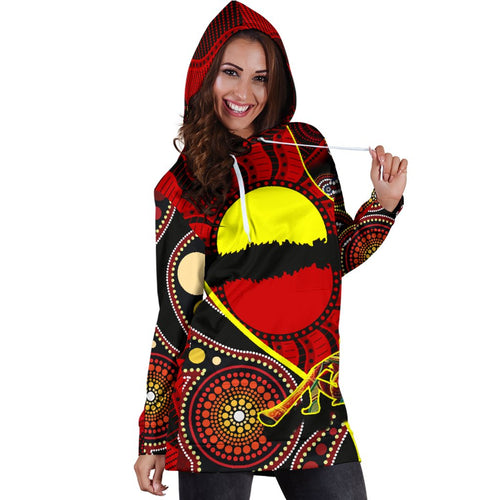 hoodie-dress-australia-aboriginal-dots-with-didgeridoo