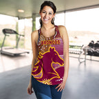 Broncos Super Women Racerback Tank Indigenous Brisbane - Vibe Hoodie