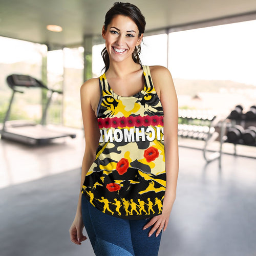 Richmond Tigers Women's Racerback Tank Anzac Day Country Style - Vibe Hoodie