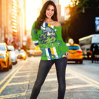 Canberra Off Shoulder Sweater Raiders Indigenous - Vibe Hoodie