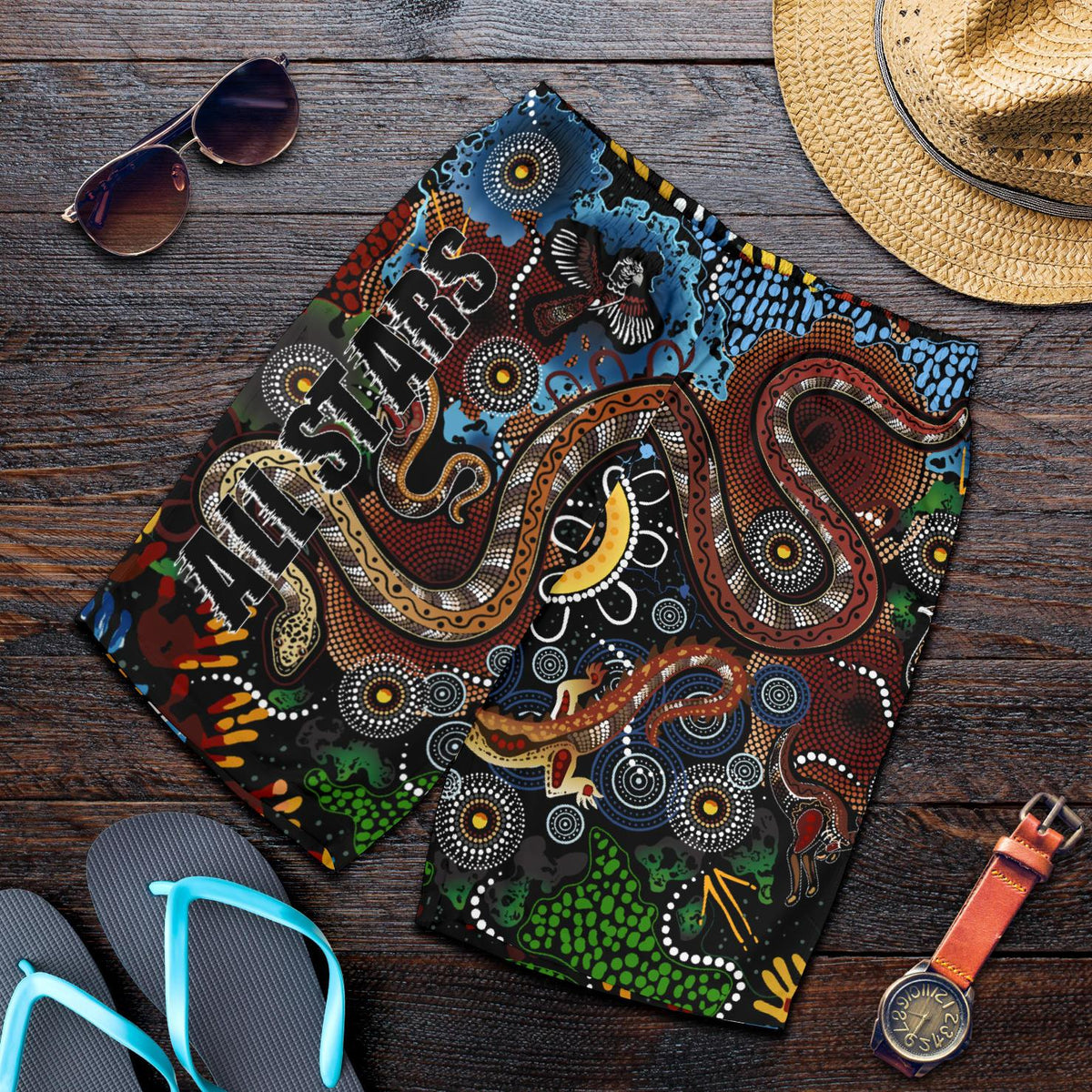 australia-indigenous-mens-shorts-all-stars