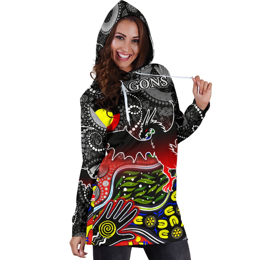 color-dragons-women-hoodie-dress-naidoc-week