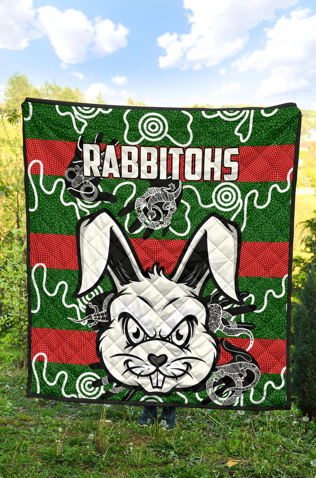 rabbitohs-indigenous-premium-quilt-rabbit-head