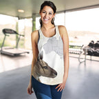 Racerback Tank - Kangaroo Top Tank Australia Map - Women - Vibe Hoodie