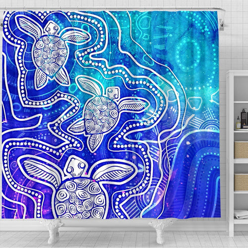 aboriginal-shower-curtain-sea-turtle-with-indigenous-patterns-blue