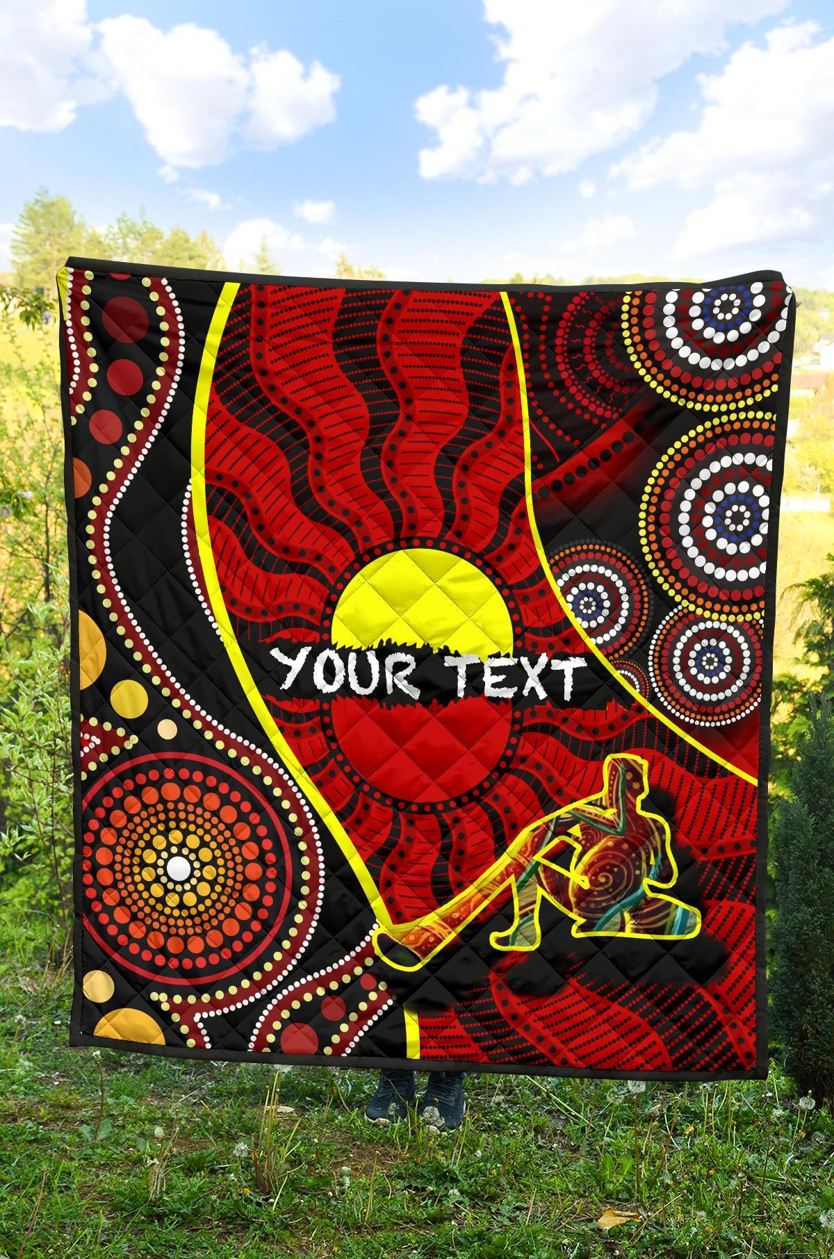 custom-1saustralia-premium-quilt-australia-aboriginal-dots-with-didgeridoo