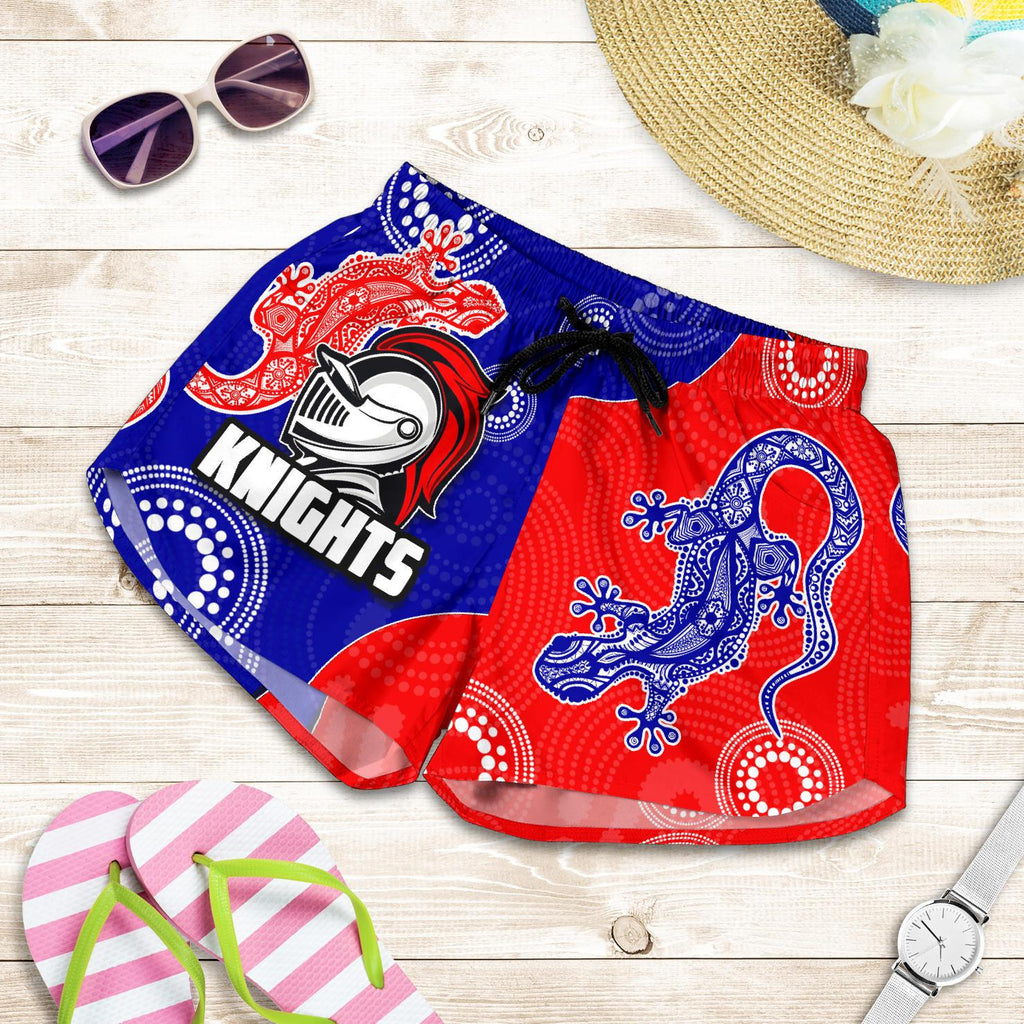Newcastle Knights All Over Print Women's Shorts Aboriginal - Vibe Hoodie