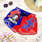 Newcastle Knights All Over Print Women's Shorts Aboriginal - Vibe Hoodie