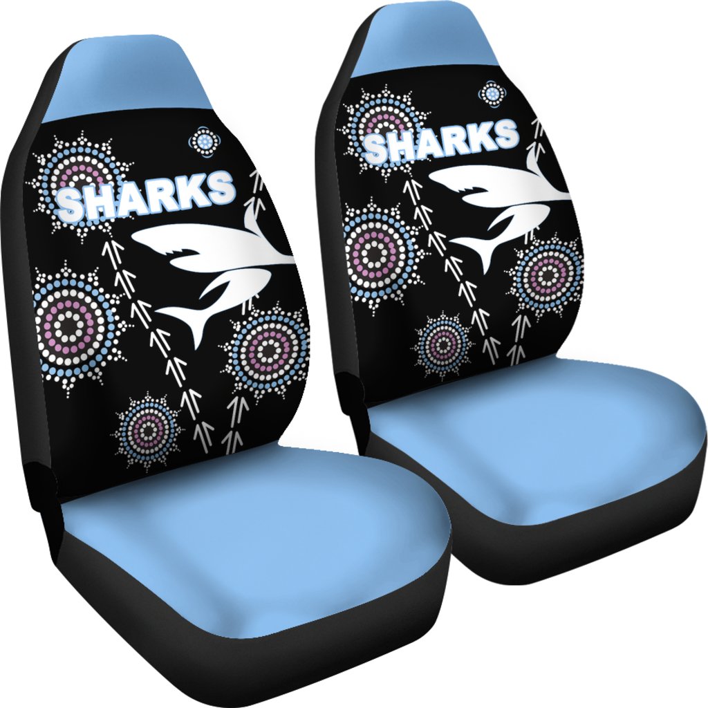 cronulla-car-seat-covers-sharks-simple-indigenous-black