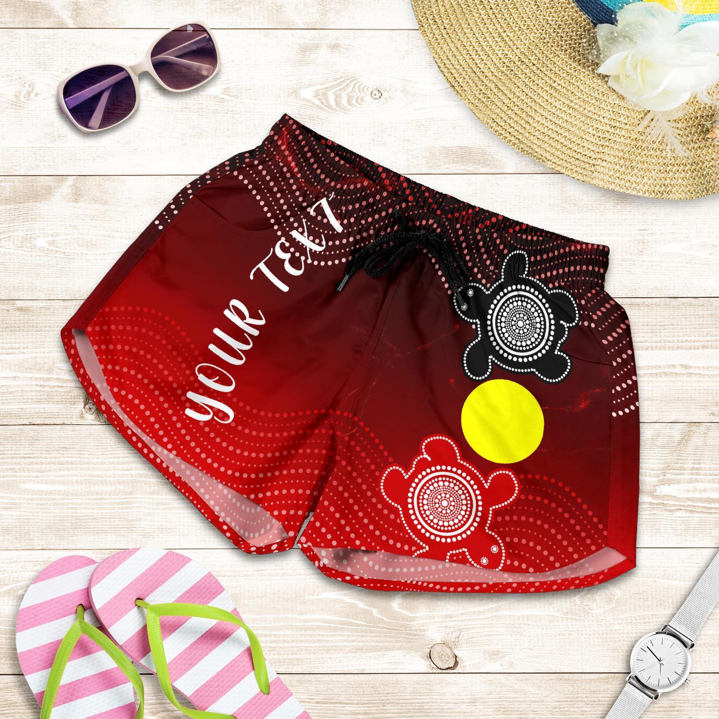 [Custom] Aboriginal Women's Shorts - Indigenous Circle Dot Painting Style - - Vibe Hoodie