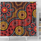 aboriginal-shower-curtain-indigenous-circle-dot-painting-style-1